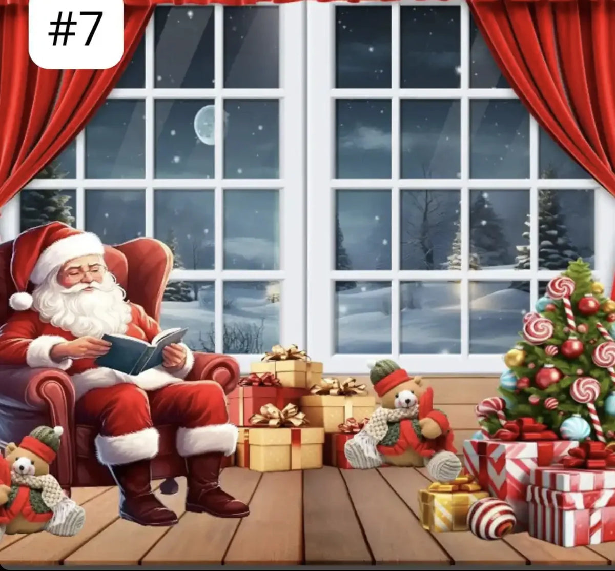 Telón navideño diseño 7