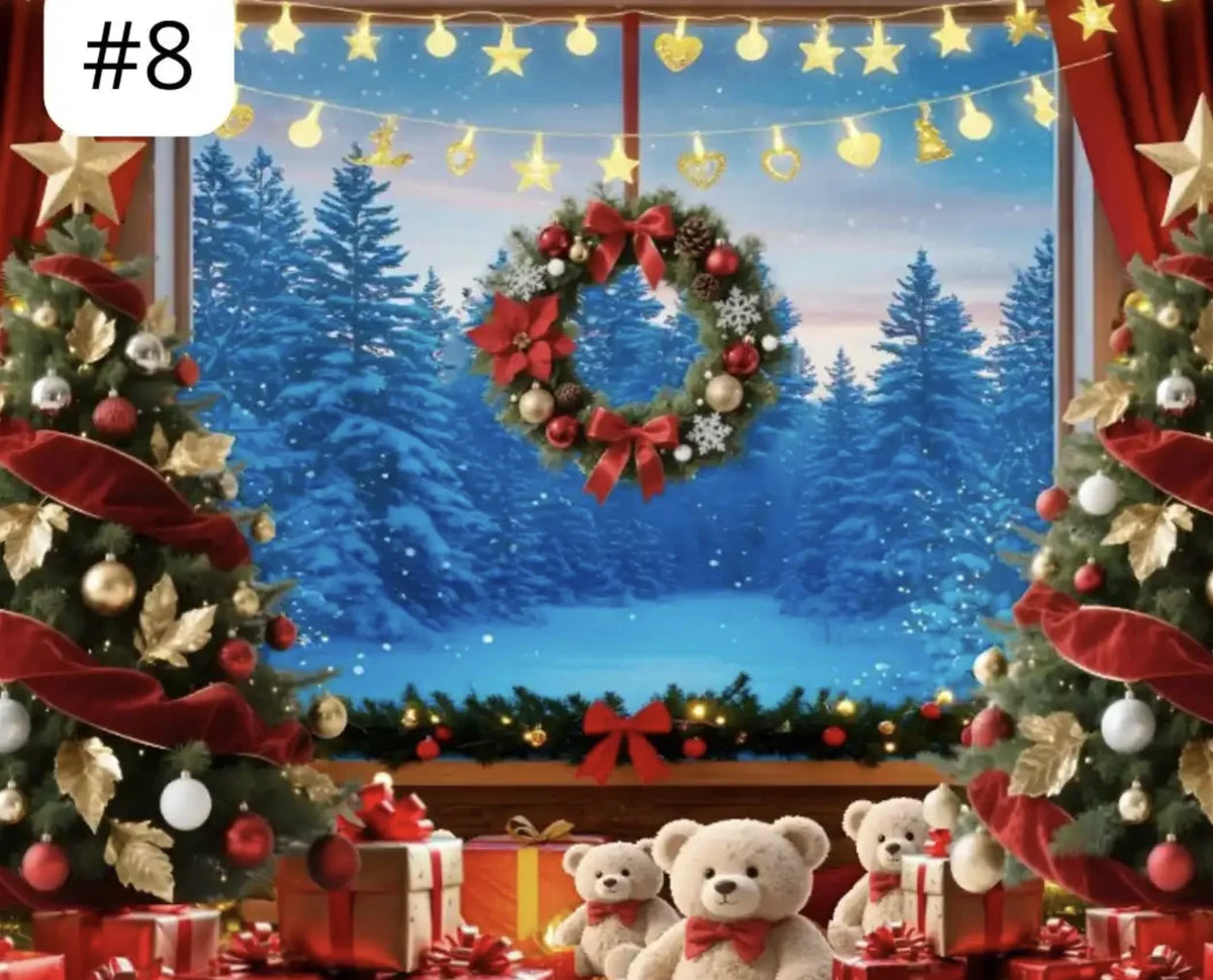Telón navideño diseño 8